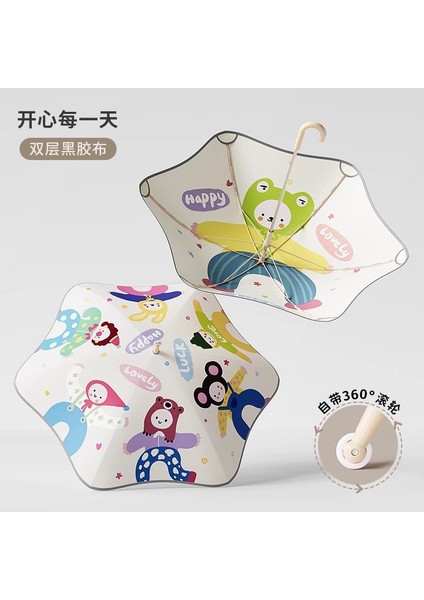 Sevimli Karikatür Tarzı Öğrenci Şemsiyesi (Yurt Dışından)