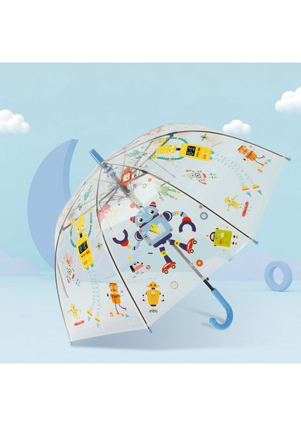 Çizgi Film Güvenlikli Çocuk Şemsiyesi (Yurt Dışından)