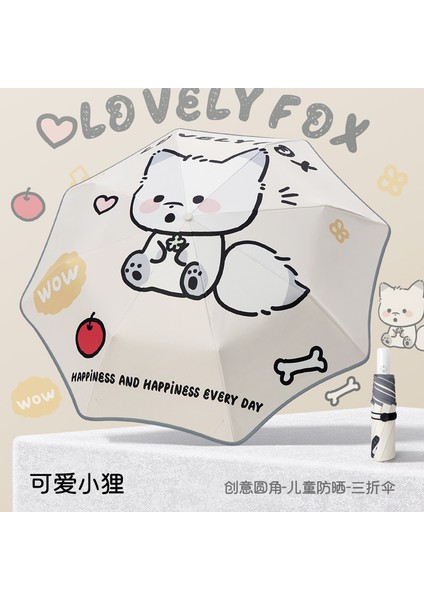 Sevimli Karikatür Tarzı Öğrenci Şemsiyesi (Yurt Dışından)