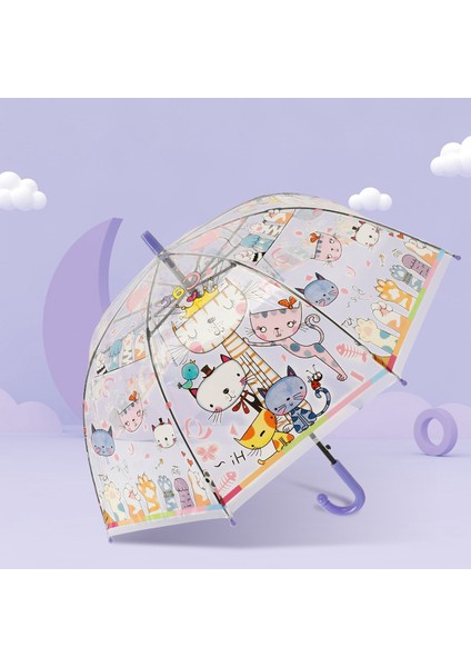 Çizgi Film Güvenlikli Çocuk Şemsiyesi (Yurt Dışından)