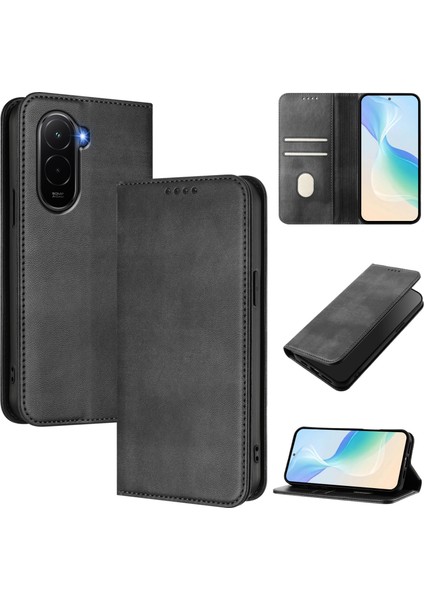 Xiaomi Poco M7 Plus 5g Cüzdan Kılıfları Retro Doku Rfıd Engelleme Deri Telefon Kılıfı (Yurt Dışından) fiyatları