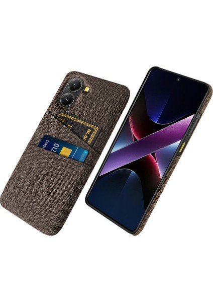 Xiaomi Poco X7 Pro 5g Kumaş + Çift Kart Yuvalı Sert Pc Telefon Kılıfı (Yurt Dışından)