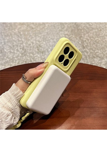 Xiaomi 15 Yumuşak Cilt Dokunuşlu Sıvı Silikon + Bilek Kayışlı Magsafe Uyumlu Pc Telefon Kılıfı (Yurt Dışından) fiyatları