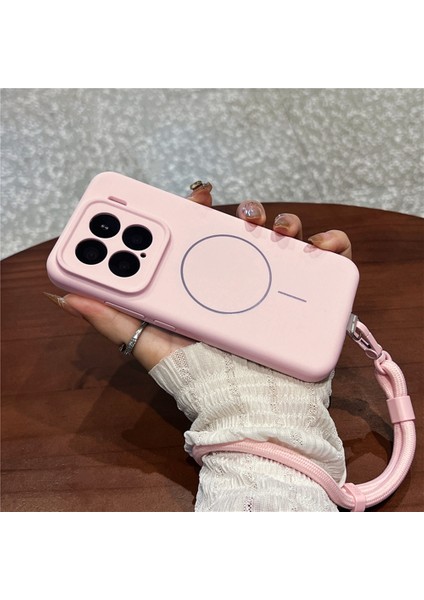 Xiaomi 15 Yumuşak Cilt Dokunuşlu Sıvı Silikon + Bilek Kayışlı Magsafe Uyumlu Pc Telefon Kılıfı (Yurt Dışından) indirimleri