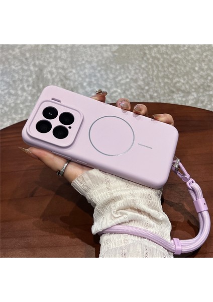 Xiaomi 15 Yumuşak Cilt Dokunuşlu Sıvı Silikon + Bilek Kayışlı Magsafe Uyumlu Pc Telefon Kılıfı (Yurt Dışından) indirimleri