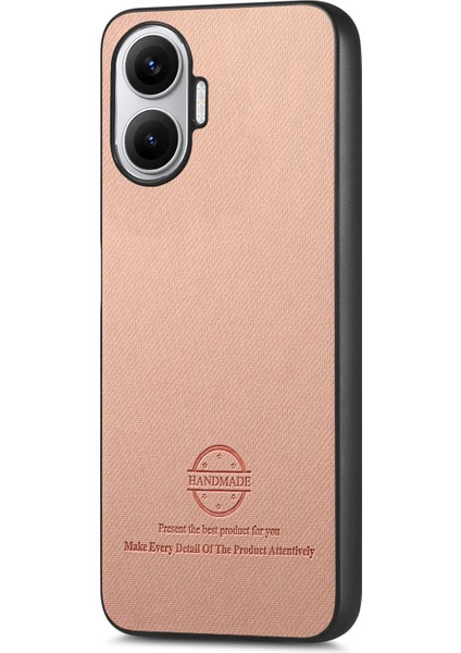 Xiaomi Poco F7 5g Deri Telefon Arka Kılıfı Kumaş Dokulu (Yurt Dışından) modelleri