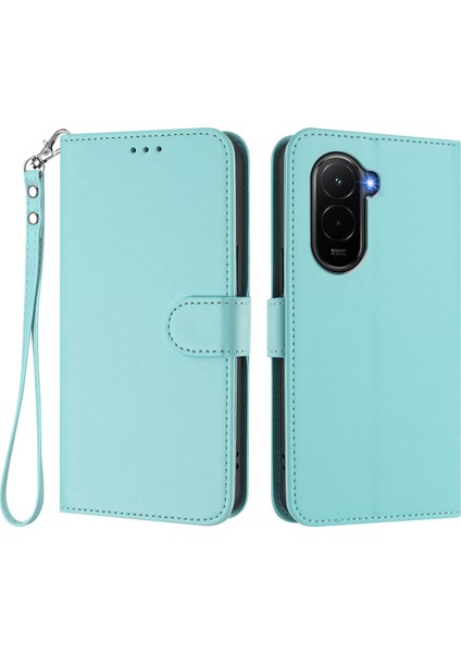 Xiaomi Poco M7 Plus 5g Deri Cüzdan Standı Telefon Kılıfı ve Bilek Kayışı (Yurt Dışından)