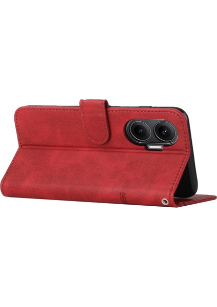 Xiaomi Poco F7 5g Deri Telefon Kılıfı Katlanabilir Stand Cüzdan Kayışlı Kapak (Yurt Dışından) modelleri
