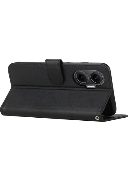 Xiaomi Poco F7 5g Deri Telefon Kılıfı Katlanabilir Stand Cüzdan Kayışlı Kapak (Yurt Dışından) modelleri