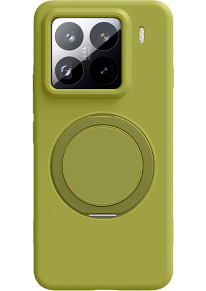 Xiaomi 15 Manyetik Kılıf Döner Ayaklı Sıvı Silikon Pc Telefon Kılıfı (Yurt Dışından)