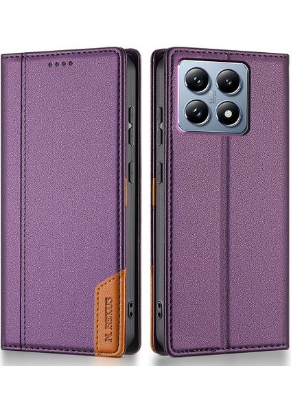 Xiaomi 14T Rfıd Engelleme Cüzdan Standı Pu Deri Kapaklı Telefon Kılıfı (Yurt Dışından)