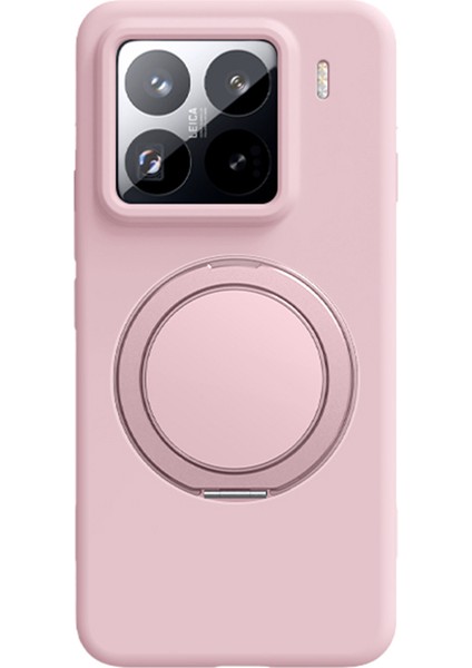 Xiaomi 15 Manyetik Kılıf Döner Ayaklı Sıvı Silikon Pc Telefon Kılıfı (Yurt Dışından)