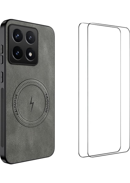 Xiaomi 14T Manyetik Kılıf Pc Tpu Telefon Kılıfı 2 Adet Ekran Filmi ile (Yurt Dışından)
