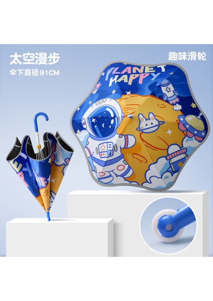 Sevimli Karikatür Tarzı Öğrenci Şemsiyesi (Yurt Dışından)