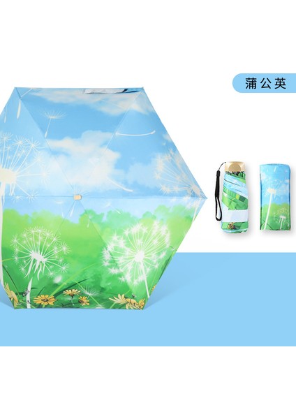 Sevimli Karikatür Tarzı Öğrenci Şemsiyesi (Yurt Dışından)