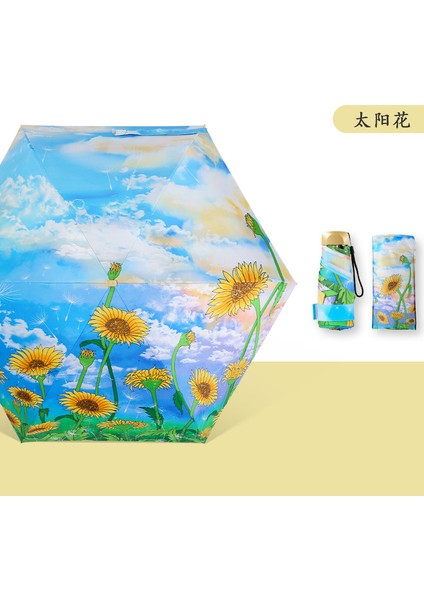 Sevimli Karikatür Tarzı Öğrenci Şemsiyesi (Yurt Dışından)