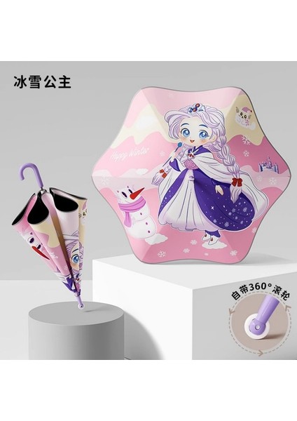 Sevimli Karikatür Tarzı Öğrenci Şemsiyesi (Yurt Dışından)