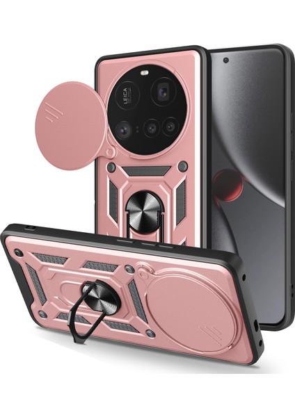 Xiaomi 15 Ultra Kickstand Pc + Kamera Lens Kaydırıcılı Tpu Telefon Kılıfı (Yurt Dışından)