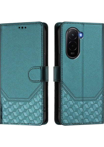 Xiaomi Poco M7 Plus 5g Deri Telefon Kılıfı ve Kayışı (Yurt Dışından)