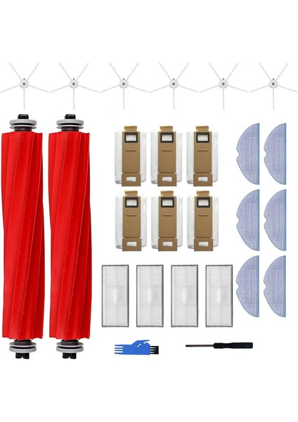 Roborock S7 Plus/s7+ Vakum Süpürücü Ana Yan Fırça Hepa Filtre Mop Bez Toz Çantaları Için Yedek Parçalar (Yurt Dışından)
