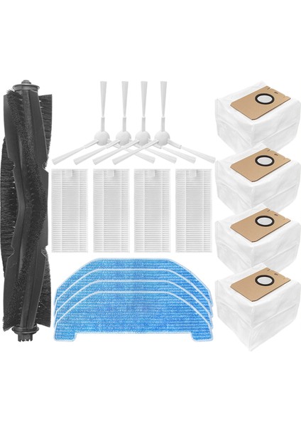 Ana Fırça Yan Fırça Filtresi ve Paspas Bezi Yedek Parçalar Neabot Q11 Için Akıllı Robot Elektrikli Süpürge (Yurt Dışından)