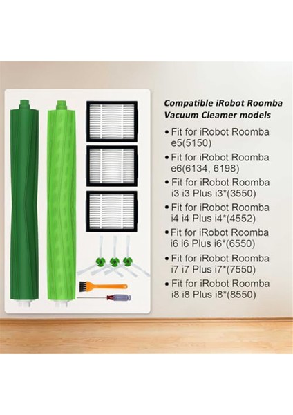 Irobot Roomba I3 I3+ I4 I6 I6+ I7 I7+ I8 I8+/artı E5 E6 E7 I, E&amp;j Serisi Vakum Süpürücü Ana Yan Fırça Hepa Filtreleri (Yurt Dışından) fiyatları
