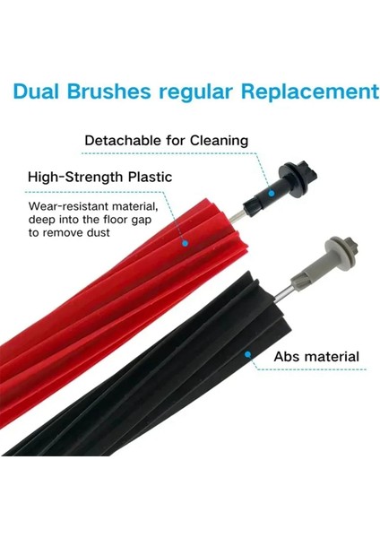16PCS Roborock Için Aksesuar Kiti Q8 Max, Q8 Max+, Q5 Pro, Q5 Pro+ Vakum Ana Yan Fırça Hepa Filtre Mop Ceza-A (Yurt Dışından) fiyatları