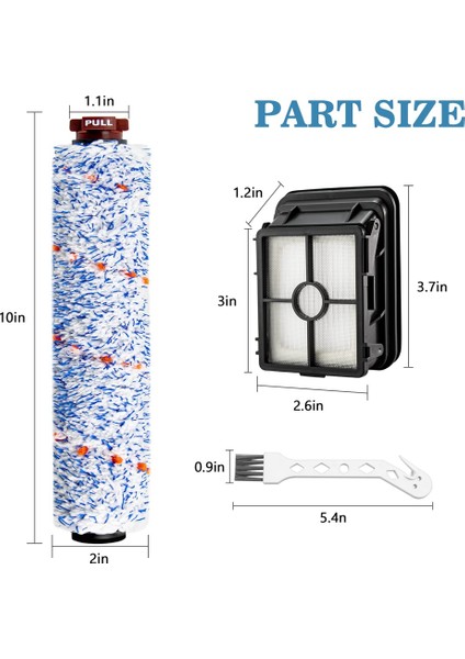 Bissel Crosswave Için Çok Fonksiyonlu Silindir Fırçası + Filtre Değiştirme Parçaları 1866 1868 1785 2306 Robotik Vakum Süpürge (Yurt Dışından) modelleri