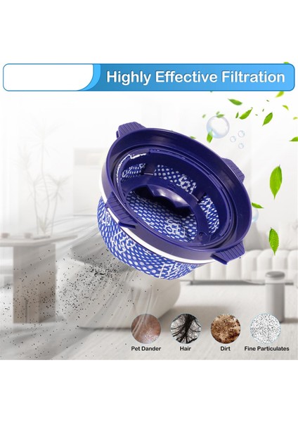 6pcs Samsung Jet Için Hepa Filtresi 60 Jet 70 Jet 70+ Jet 75 Jet 75+ Jet 90 VS9000RL Stick Vakum Süpürge Parçaları Toz Filtresi (Yurt Dışından) fırsatları