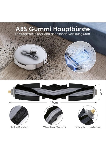 Ecovacs Deebot X1 Omnı / T10 Omnı Robot Vacum Sezer Sezerler Yedek Parçaları Toz Tora Hepa Filtre Ana Yan Fırça Mop Bezi (Yurt Dışından) indirimleri