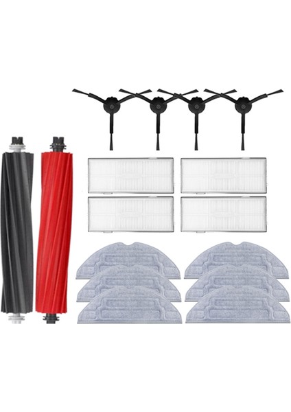 Roborock S8 /s8 Plus Yedek Yedek Parçalar Için Ana Yan Fırça Hepa Filtre Mop Pad Kumaş Raç Aksesuarları (Yurt Dışından)