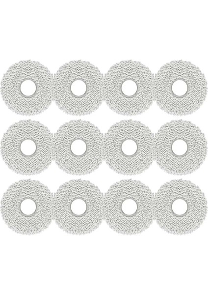 12PCS Xiaomi Mijia M30 Pro / C107 Için Yıkanabilir Paspas Bezi Robot Vakum Süpürge Mop Rag Yedek Aksesuarlar Parçalar (Yurt Dışından)