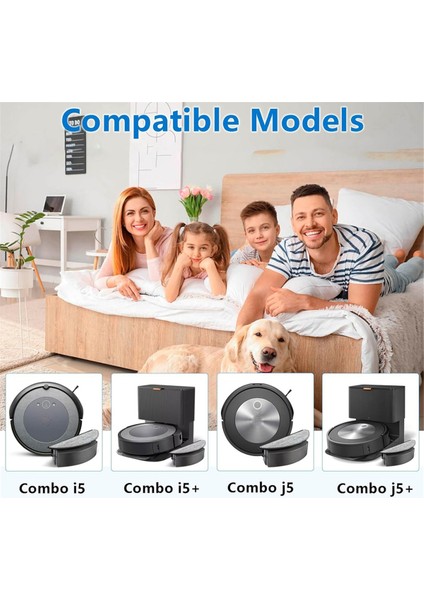 Irobot Roomba I5, I5+ J5, J5+ Vakum Aksesuarları Kiti, Kauçuk Fırçalar, Hepa Filtreleri Paspas Pedleri Için Yedek Parçalar (Yurt Dışından) fırsatları