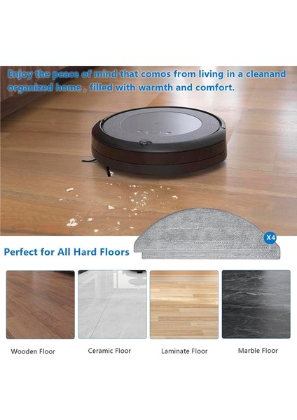 Irobot Roomba I5, I5+ J5, J5+ Vakum Aksesuarları Kiti, Kauçuk Fırçalar, Hepa Filtreleri Paspas Pedleri Için Yedek Parçalar (Yurt Dışından) indirimleri