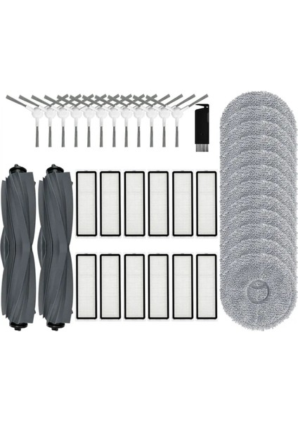 Dreame Bot L10 Prime / L10S Pro Vakum Süpürge Ana Yan Fırça Hepa Filtre Mop Kumaşları Rags Aksesuarları (Yurt Dışından)