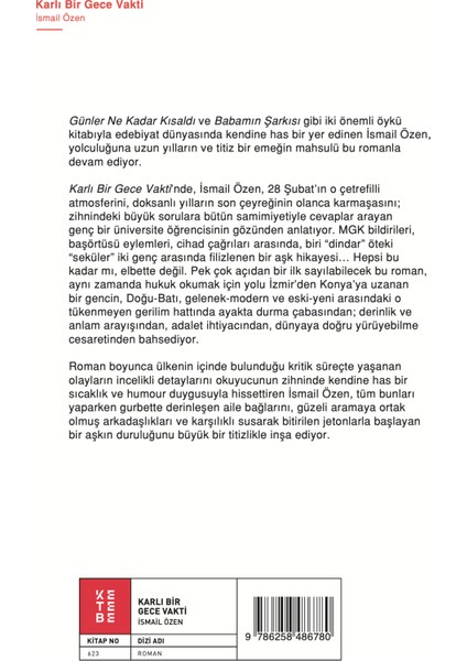 Karlı Bir Gece Vakti - İsmail Özen fiyatları
