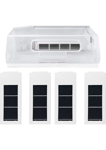 Ecovacs Deebot X2 / X2 Pro / X2 Omnı Robot Vakum Temizleyici Toz Kutusu Toz Bin Hepa Filtre Aksesuar Parça Yedek Beyaz (Yurt Dışından)