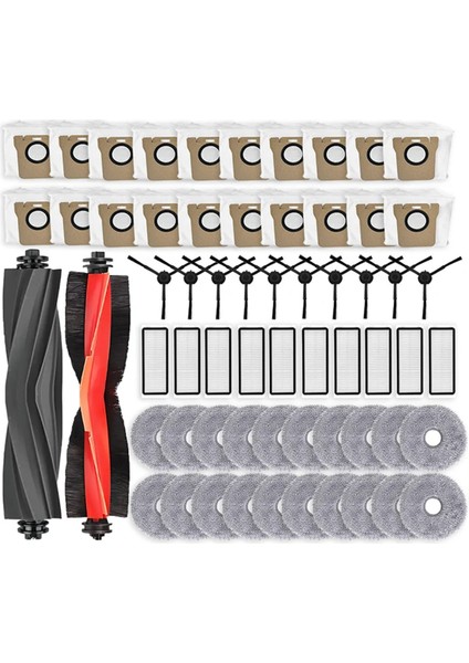 Dreame Bot L20 Ultra / L30 Ultra Vakum Süpürge Ana Yan Fırça Hepa Filtre Mop Toz Torbaları Yedek Parçalar (Yurt Dışından)