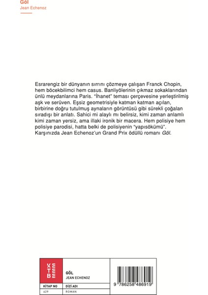 Göl - Jean Echenoz fiyatları