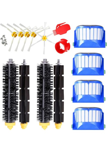 Irobot Roomba Serisi 600 605, 606, 610, 615, 616, 620 Robot Vakum Temizleyici Mian Yan Fırça Hepa Filtre Yedek Parçaları (Yurt Dışından)