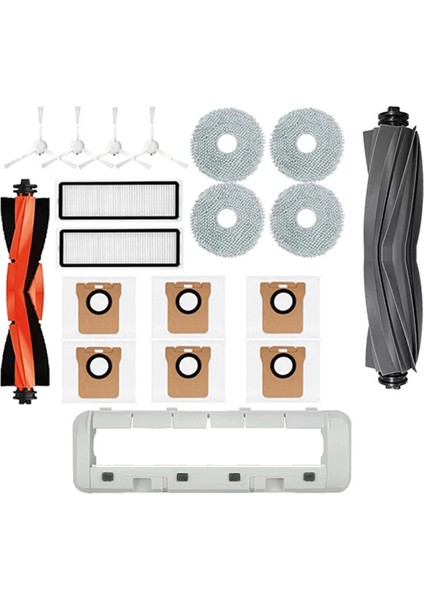 Xiaomi Robot Vakum Için Yedek Parçalar X20 + / X20 Plus Yıkanabilir Filtre Mop Bez Toz Torbası Ana Yan Fırça ve Kapak (Yurt Dışından)