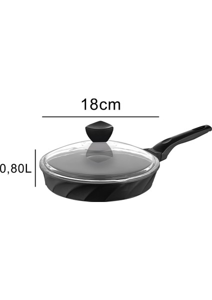 Vento Döküm Cam Kapaklı Tava 18X5 cm indirimleri