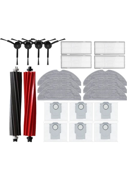 Roborock S8 S8 S8 Pro Ultra S8+ Ana Yan Fırça Mop Bezleri Hepa Filtreler Toz Çantaları Robot Vakum Süpürge Parçaları (Yurt Dışından)