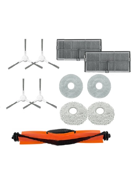 11PCS Xiaomi H40 Robot Vakum Parçaları Için Vakum Süpürge Aksesuarları Ana Yan Fırça Filtresi Mop Bez Exchange (Yurt Dışından)