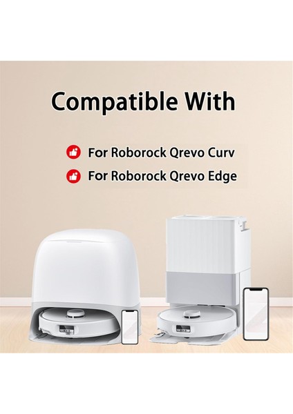 Roborock Qrevo Curv/qrevo Edge Robot Vakum Ana Yan Fırça Hepa Filtre Mop Bez Tuz Torbaları Için Aksesuar Kiti (Yurt Dışından) fırsatları