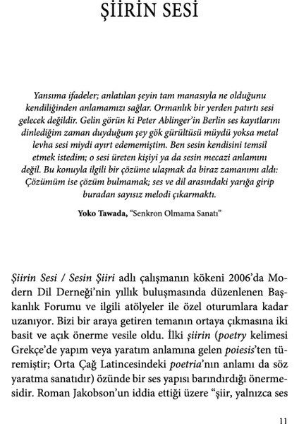 Şiirin Sesi - Sesin Şiiri - Marjorie Perloff/Craig Dworkin
