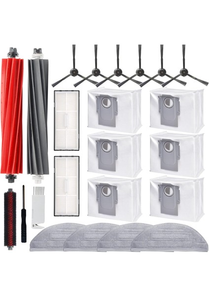 Roborock S8 Pro Ultra Robot Için Vakum Süpürge Ana Yan Fırçası Hepa Filtreleri Paspas Bezi Yedek Parçalar Aksesuarları (Yurt Dışından)