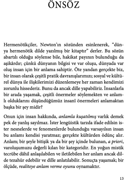 Teolojik Hermenötik - Zeki Özcan modelleri