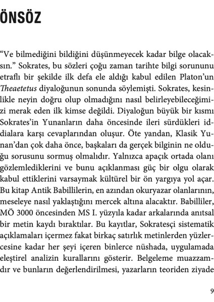 Antik Yunan'dan Önce Felsefe - Marc Van De Mieroop indirimleri