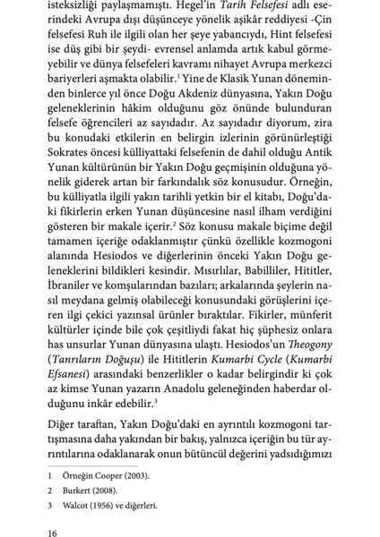 Antik Yunan'dan Önce Felsefe - Marc Van De Mieroop